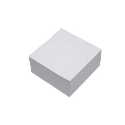 Taco de Notas Encolado Blanco de 500 Hojas de 10x.