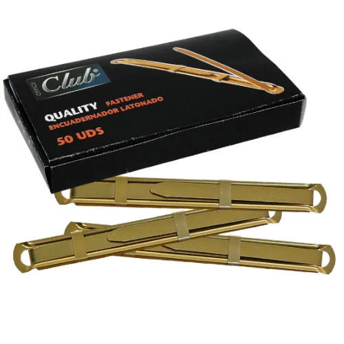 Caja 50 Unidades Fastener Latonado Calidad Extra .