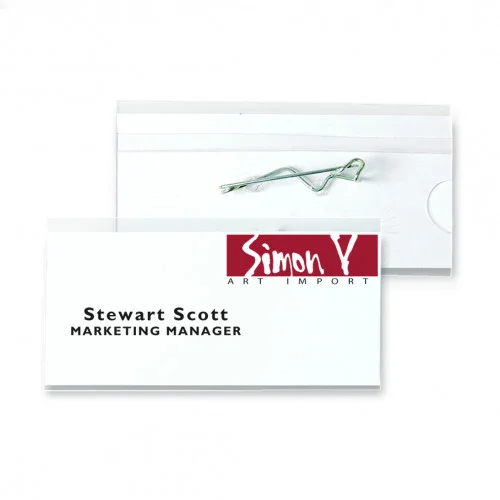 Kit de 10 Identificadores com Pin 75x40mm Inclui .