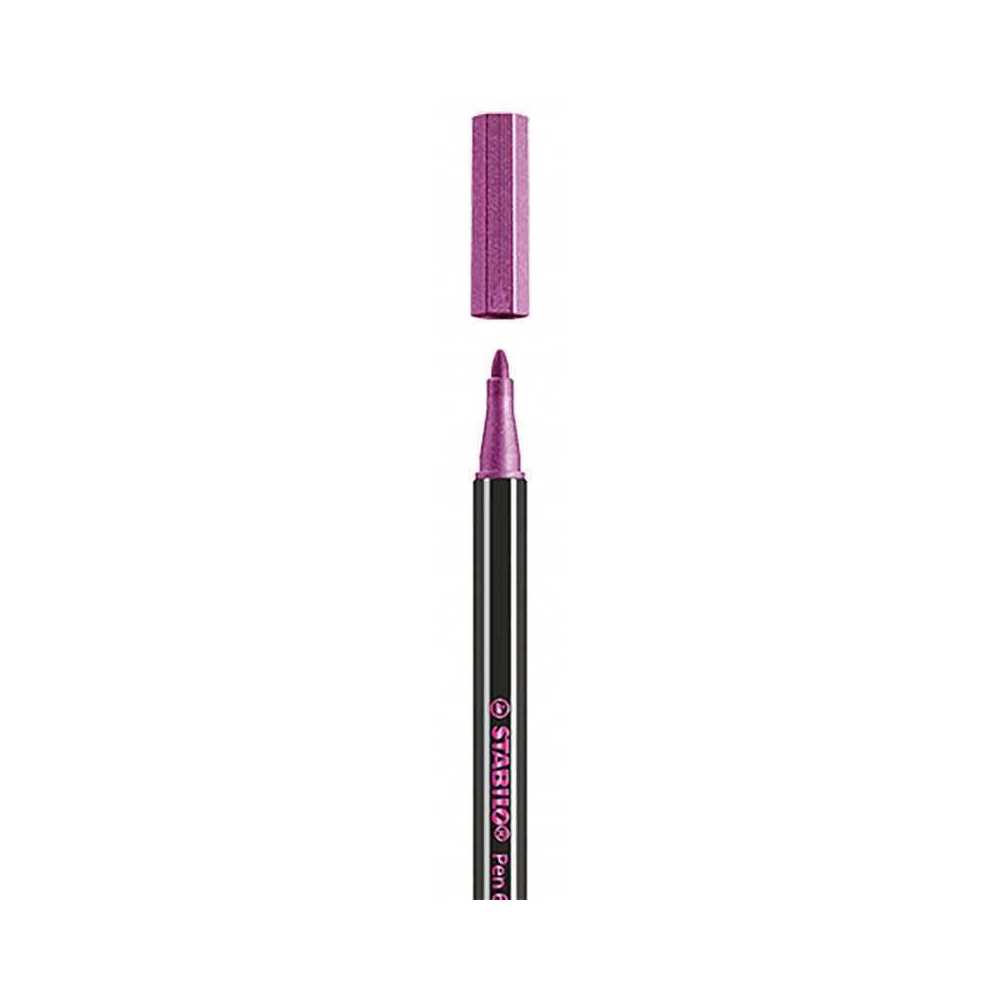 Rotulador Punta 1,4 Mm Pen 68 Metallic Rosa Stabilo 68/856