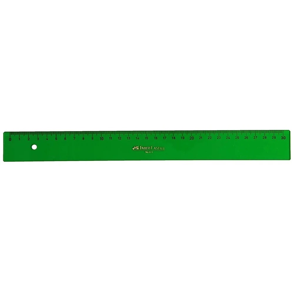 Regla Graduada 30cm Verde Faber Castell 813