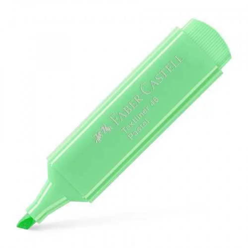 Marcador Fluor Textliner Verde Claro Pastel Faber.