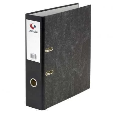 ARCHIVADOR JASPEADO ECOCLASSIC NEGRO A4 NATURAL L.