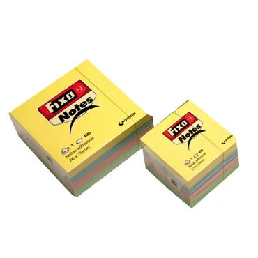 Cube 400 Adesivo Notas 76x76mm Amarelo Fixo 65005.