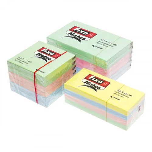 Cube 400 Adesivo Notas 76x76mm Pastel Fixo 650054.