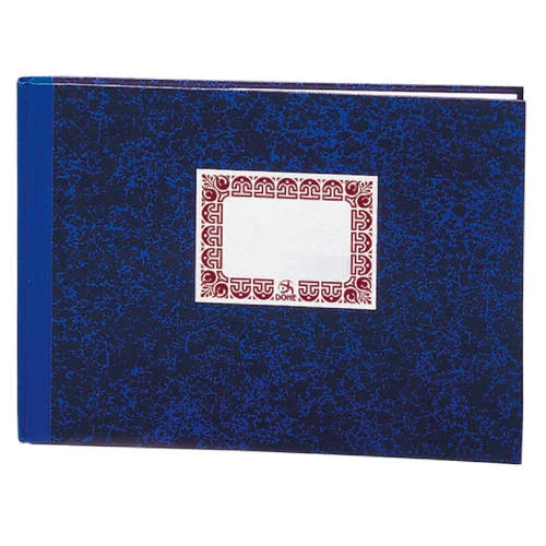LIBRO DE CARTONÉ RAYADO HORIZONTAL AZUL FOLIO APA.