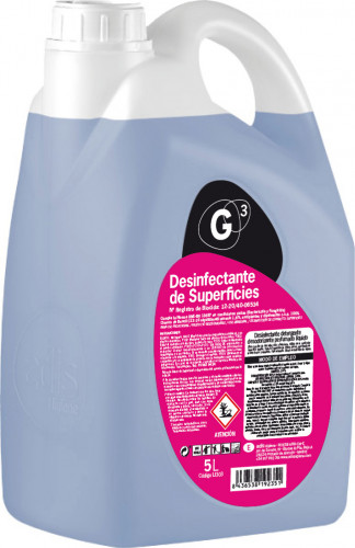 DESINFECTANTE SUPERFICIES 5L G3 LI303