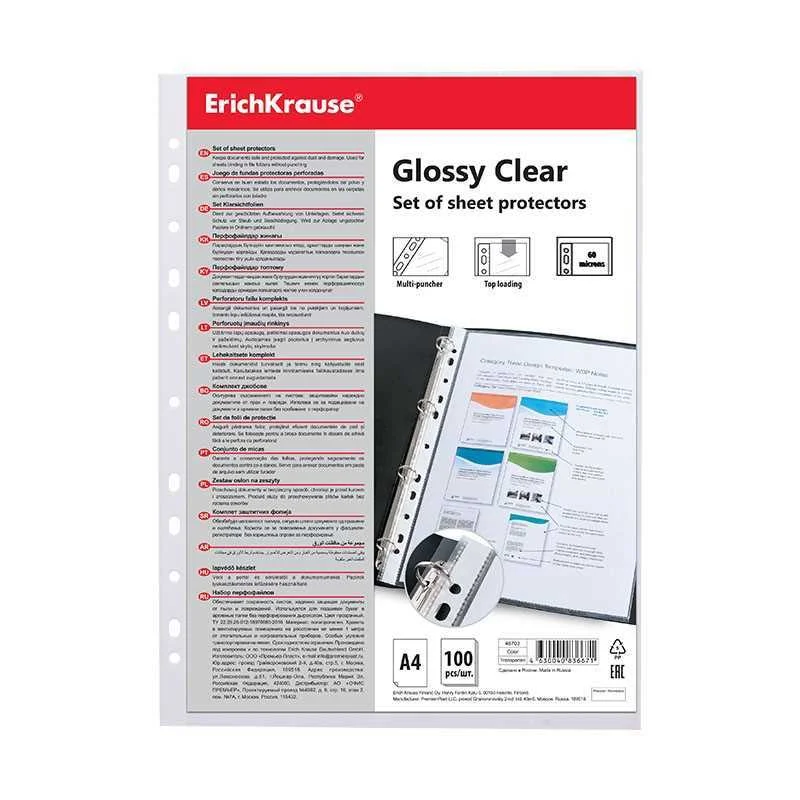SET DE 100 FUNDAS MULTITALADRAS GLOSSY CLEAR, 60 .