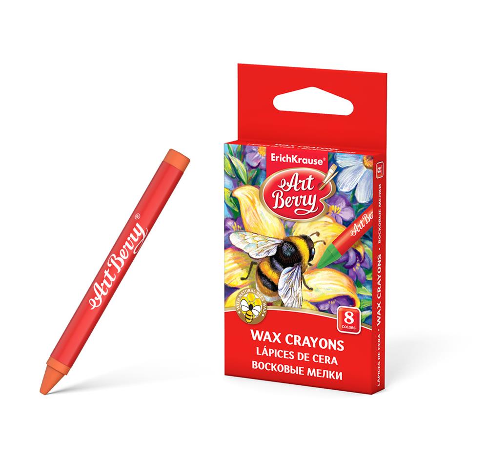 Estuche de Ceras de Plástico 8 Colores Artberry 34929