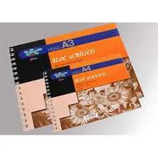 CUADERNO DIBUJO A3 ACRÍLICO 12 HJS. 400GMS. HSAC .