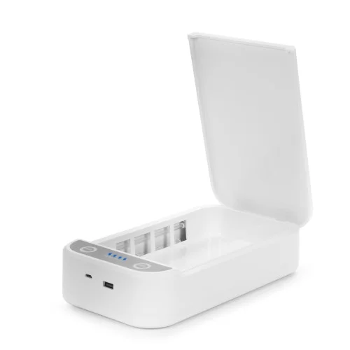 CAJA ESTERILIZADORA PORTÁTIL CON LUZ ULTRAVIOLETA.