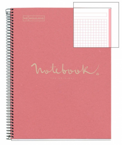 Caderno 100% Reciclado Nb-1 A4 80leaves Ecorosa E.