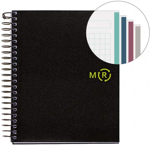 Cuaderno 100% Reciclado Nb-4 A5 120hojas Tapas Po.