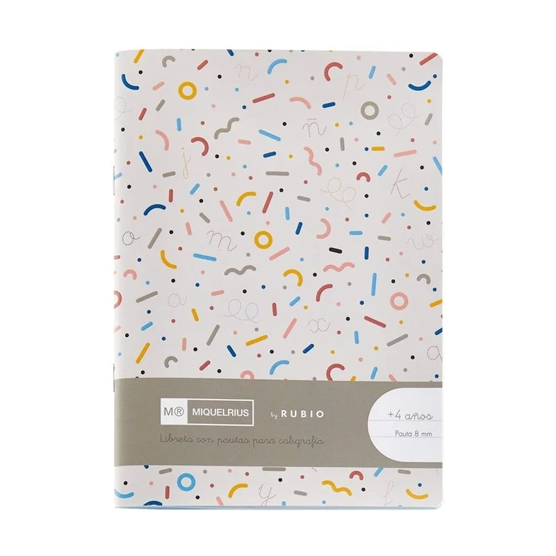 CUADERNO GRAPADO 4º 32HOJAS PAUTA 8MM CON EJERCIC.