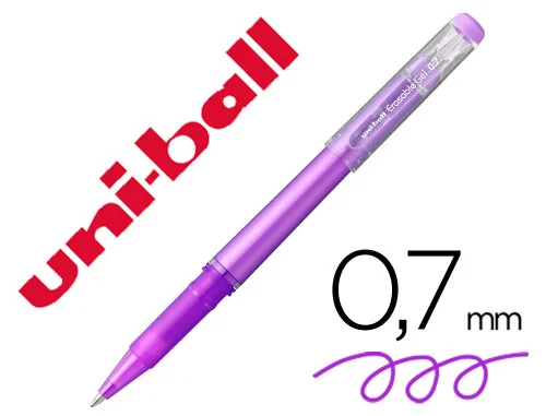 ROLLER GEL BORRABLE UF-222 0,7 MM. VIOLETA UNI-BA.