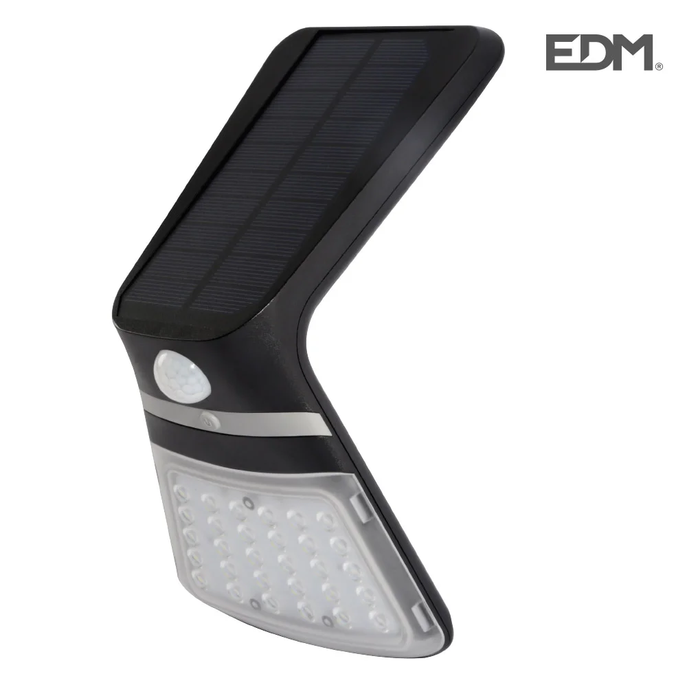 Aplique solar 3,5w 430lm com sensor de presença