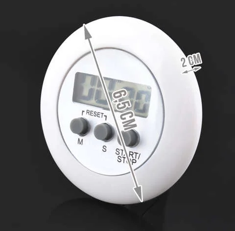 Temporizador de Cozinha com Suporte Magnético