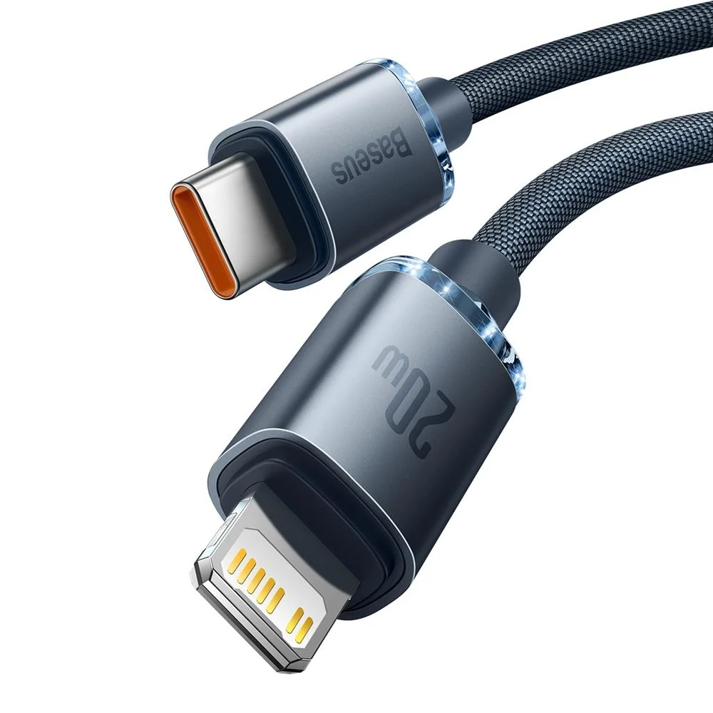Cabo Usb-C para Lightning 20w Pd 2m Crystal Baseus