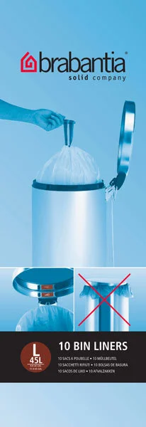 Brabantia Perfectfit Bin Liner Type L 40-45 L, 10 Bags