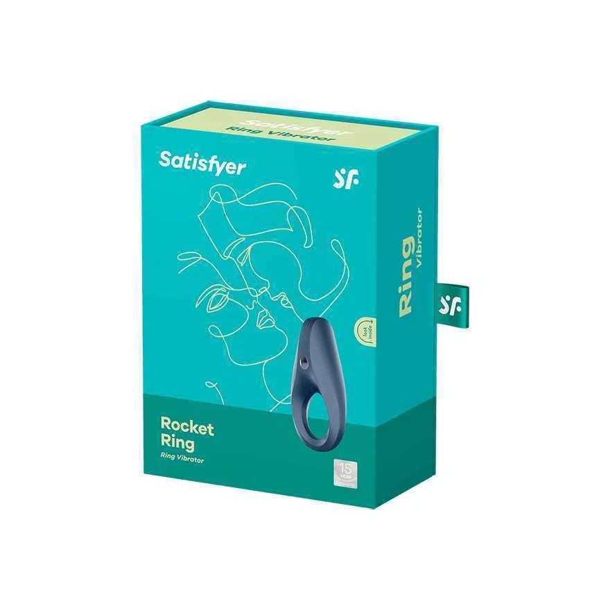 Anel Peniano Ring 1 Satisfyer Rocket Ring Azul 
