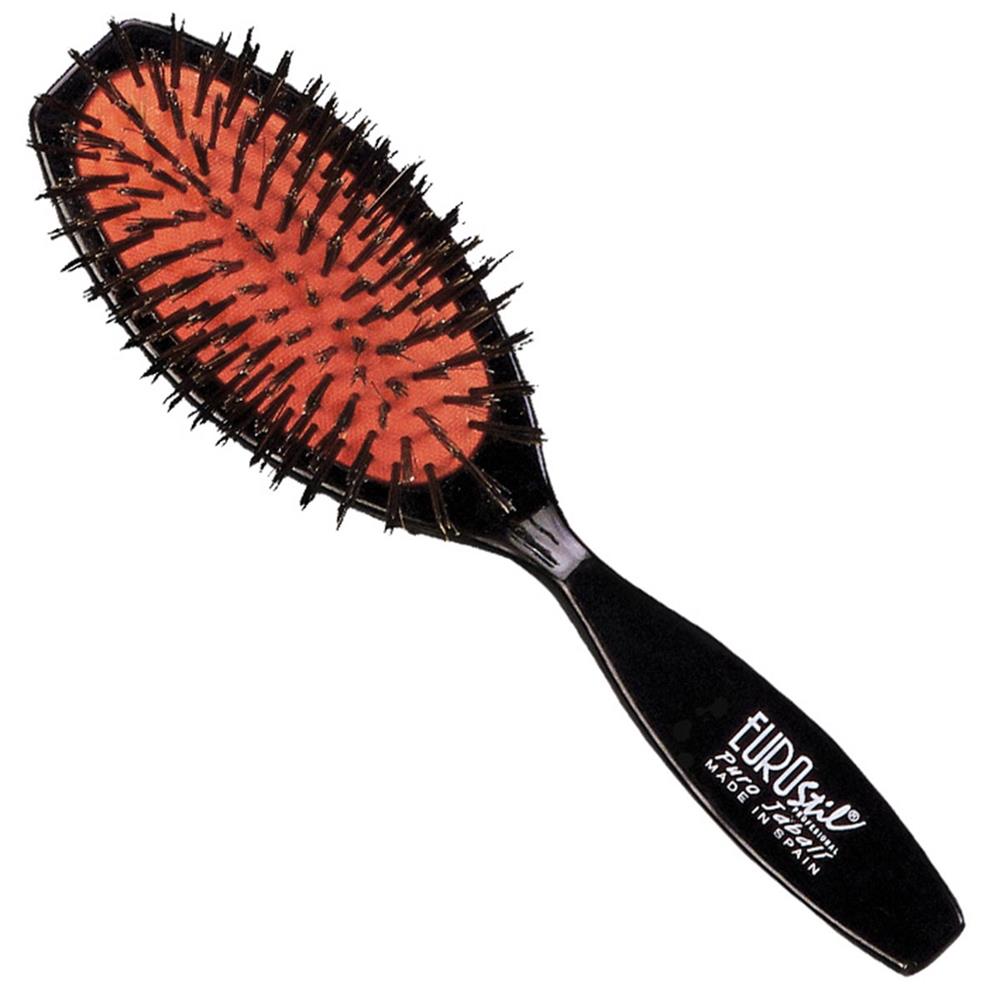 Escova de Cabelo Eurostil Bellows Pure Wild Boar .