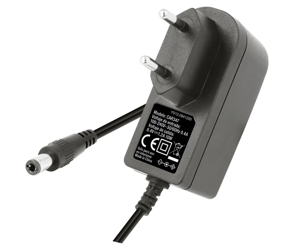 Cargador Pack Baterías de Ion-Litio 8.4v/1.2a