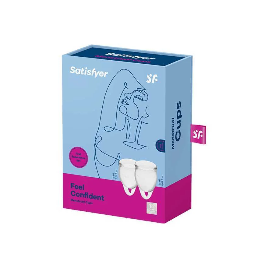 Kubeczek Feel Confident Menstrual Cup Set Transp.