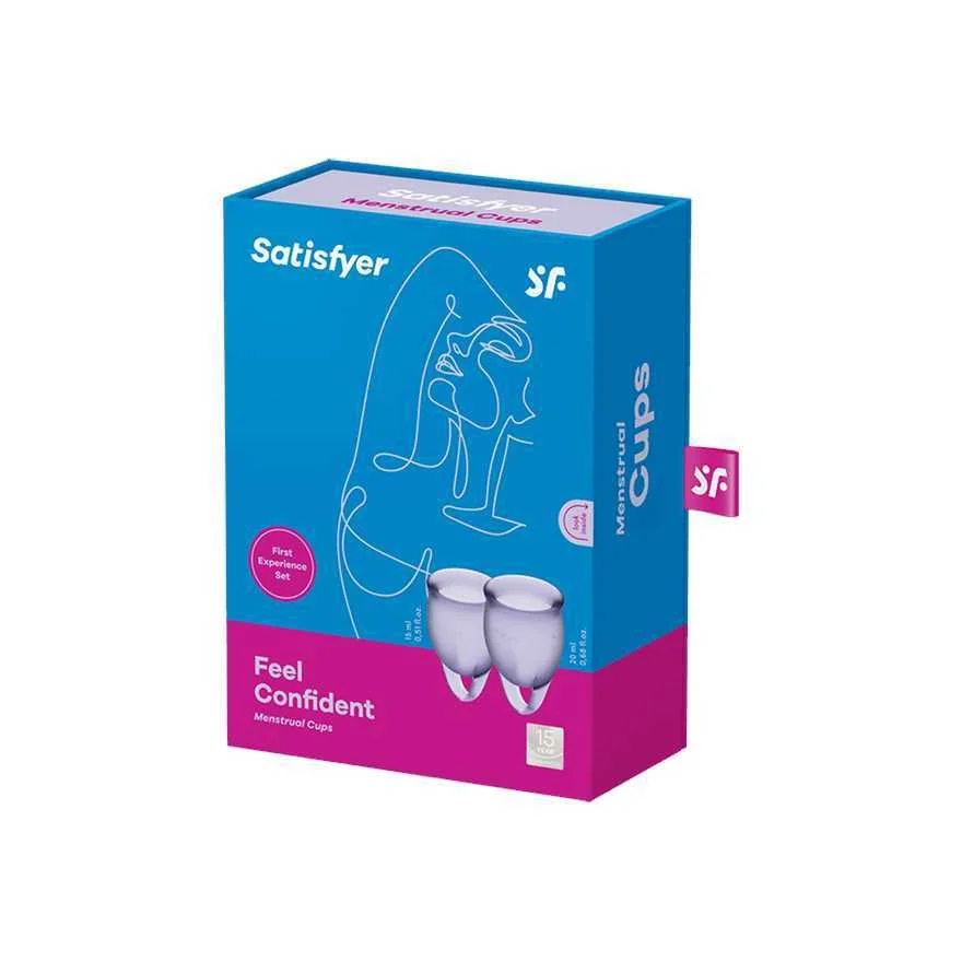 Kubeczek Feel Confident Menstrual Cup Set Lila