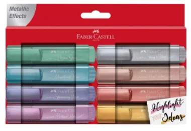 Conjunto de Marcadores Fluorescentes Faber-Castell