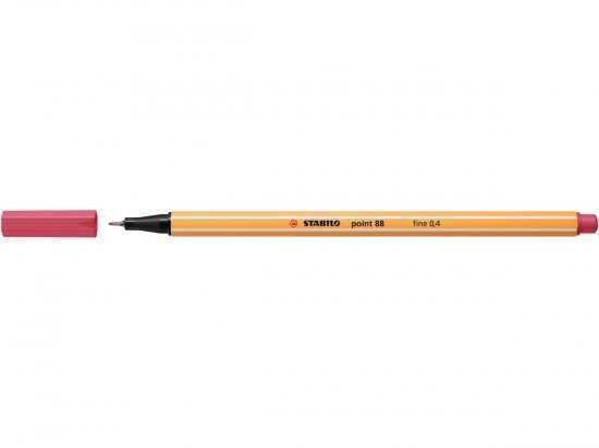 Rotulador Punta Fina Point 88 0.4mm Rojo Fresa Stabilo 88/49