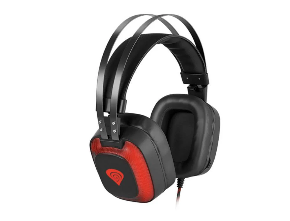 Headset Gaming Radon 760 Preto/Vermelho - Genesis