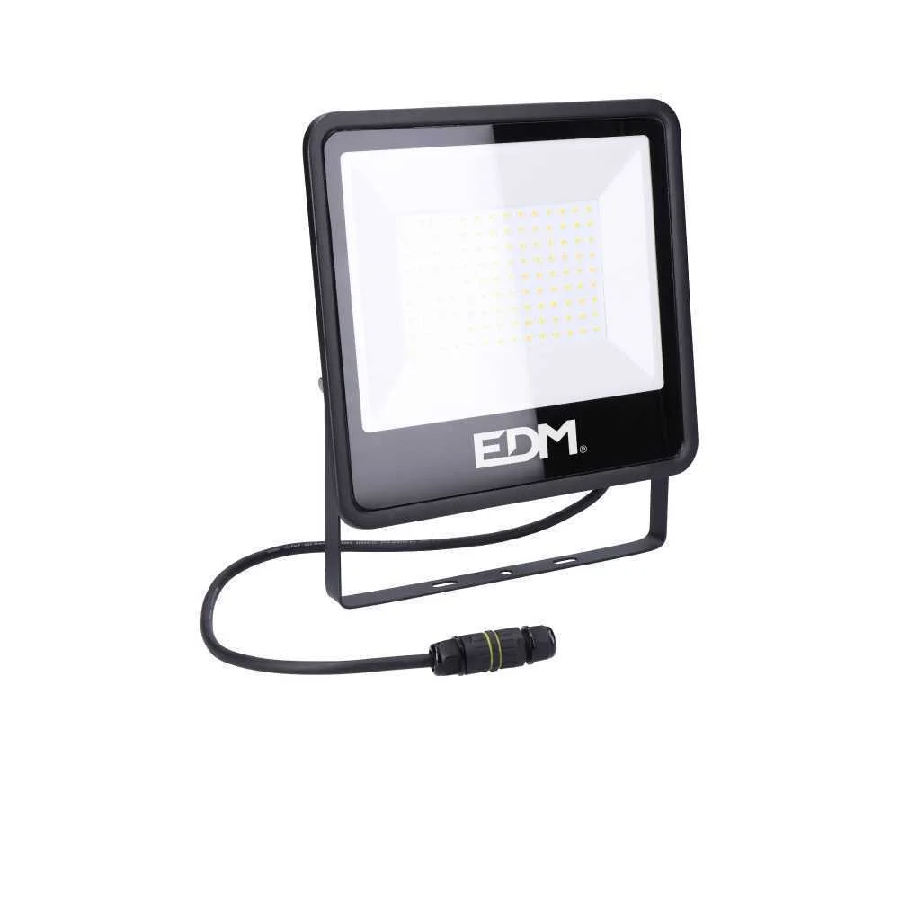 Projetor led 100w 8200lm 4000k luz dia black seri.