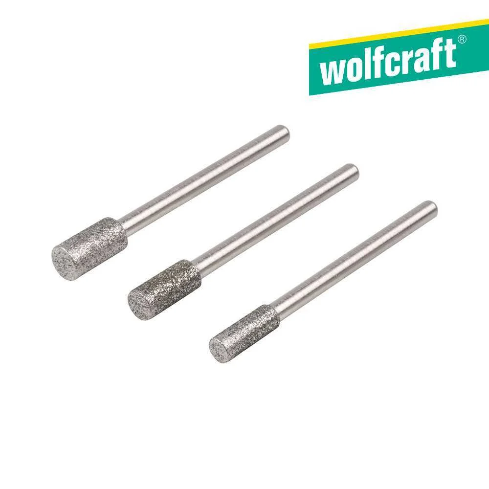 Kit de 3 chaves diamante cilíndricas 5987000 wolf.