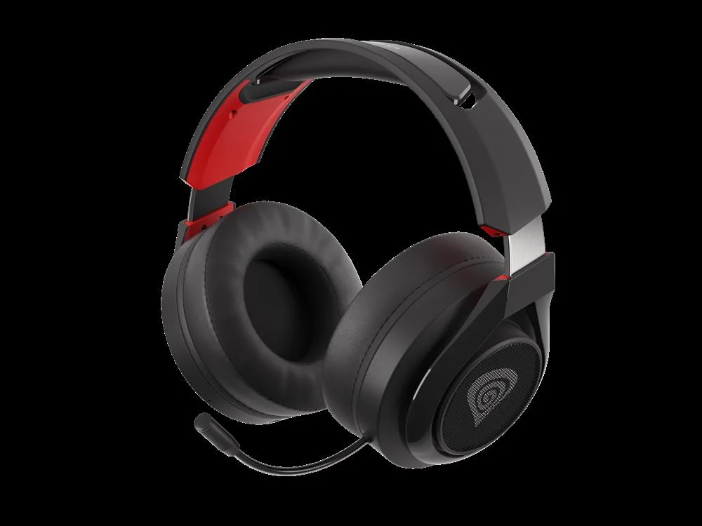 Auscultadores Headset Gaming Wireless Selen 400 C/ Microfone Preto/Vermelho - Genesis