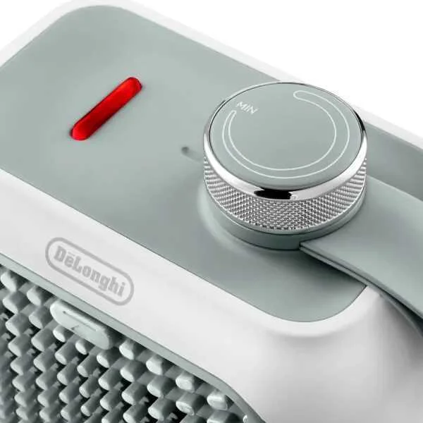 Electric Fan Heater Hfx10b03.Gr 350w (White/Grey) - Delonghi