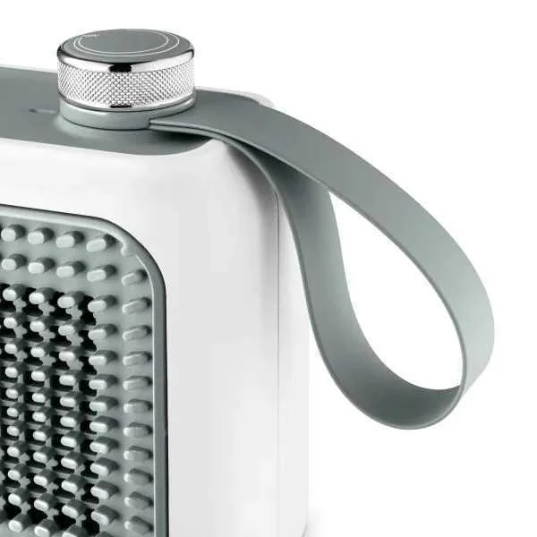 Electric Fan Heater Hfx10b03.Gr 350w (White/Grey) - Delonghi