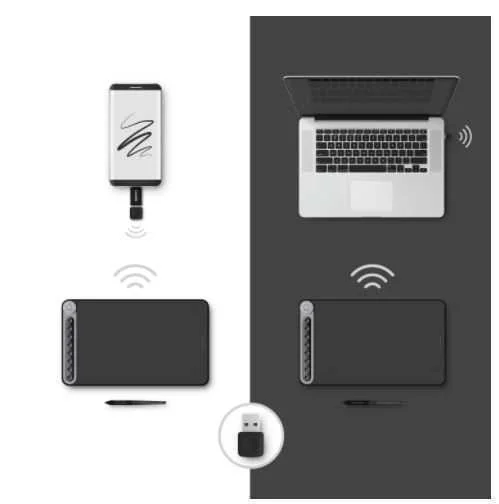 Mesa Digitalizadora Huion Q620m Preto