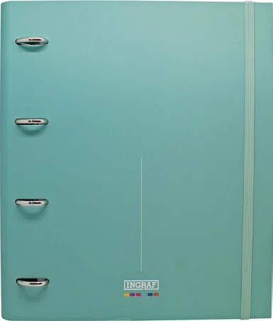 Ingraf 350761 Argola Para Capas A4 Turquesa