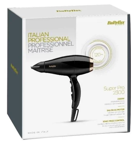Babyliss Super Pro 2300 2300 W Negro, Dorado