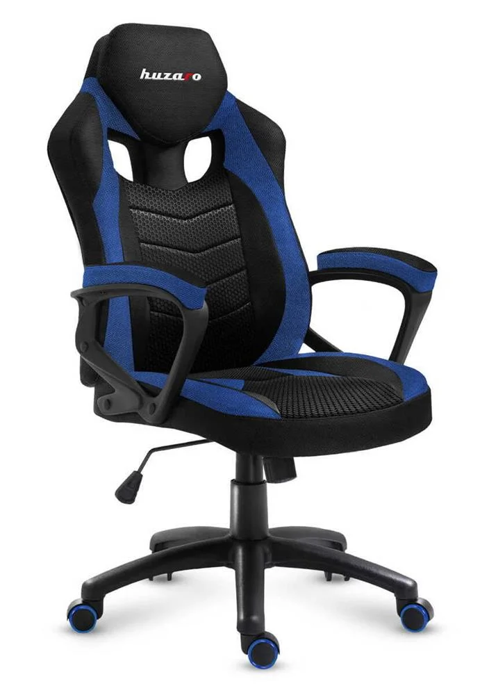 Huzaro Force 2.5 Blue Mesh Gaming Armchair Mesh Seat Black  Blue