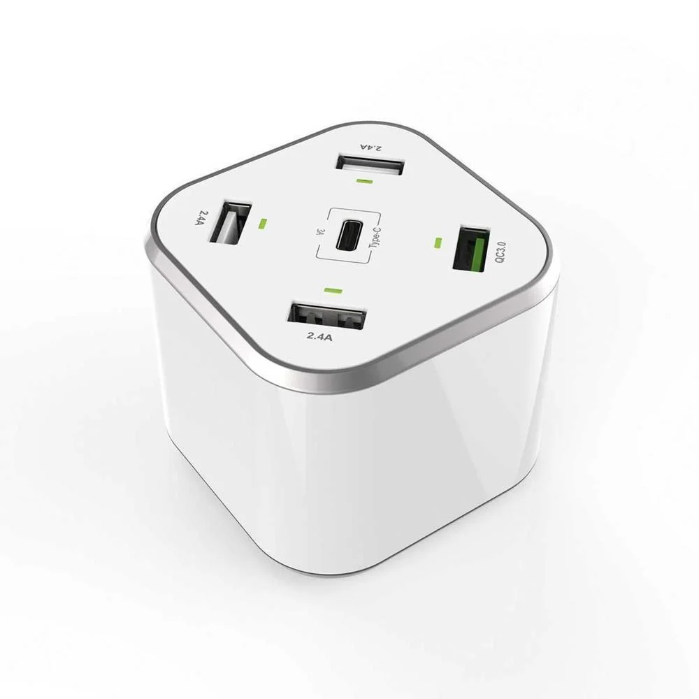 Carregador de Mesa 1XUSB TYPE-C/4XUSB/48W - AISENS