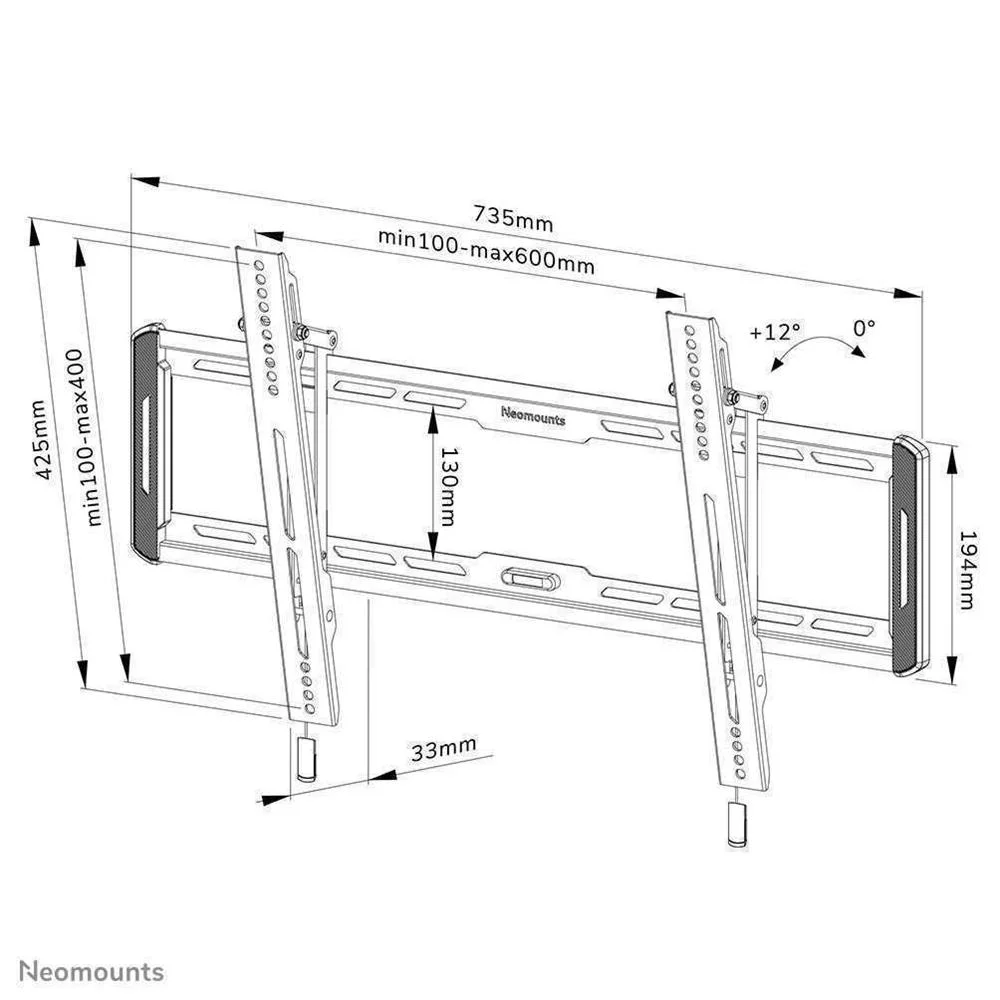 Suporte Tv Neomounts Wl35-550bl16 40-75" 70 Kg