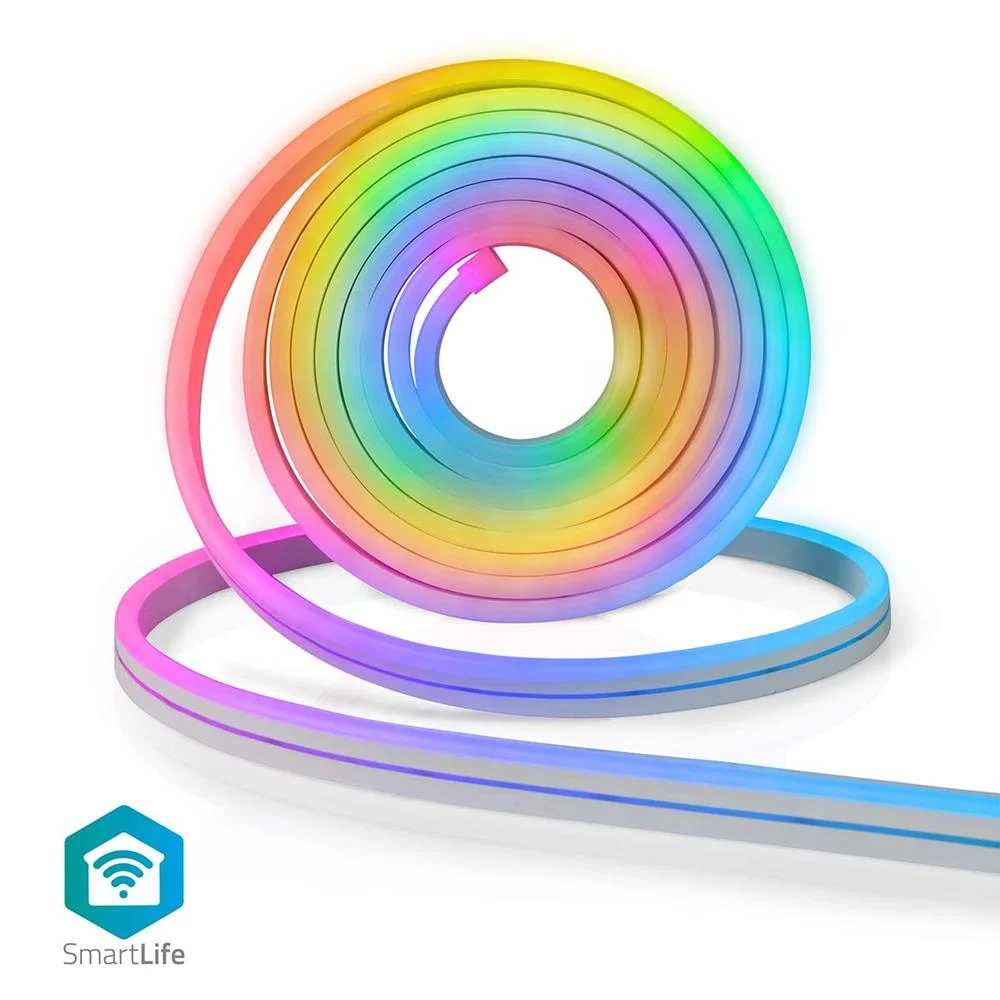 Fita LED Nedis RGB Smartlife Full Colour Wifiln51crgb Outdoor 5 Metros