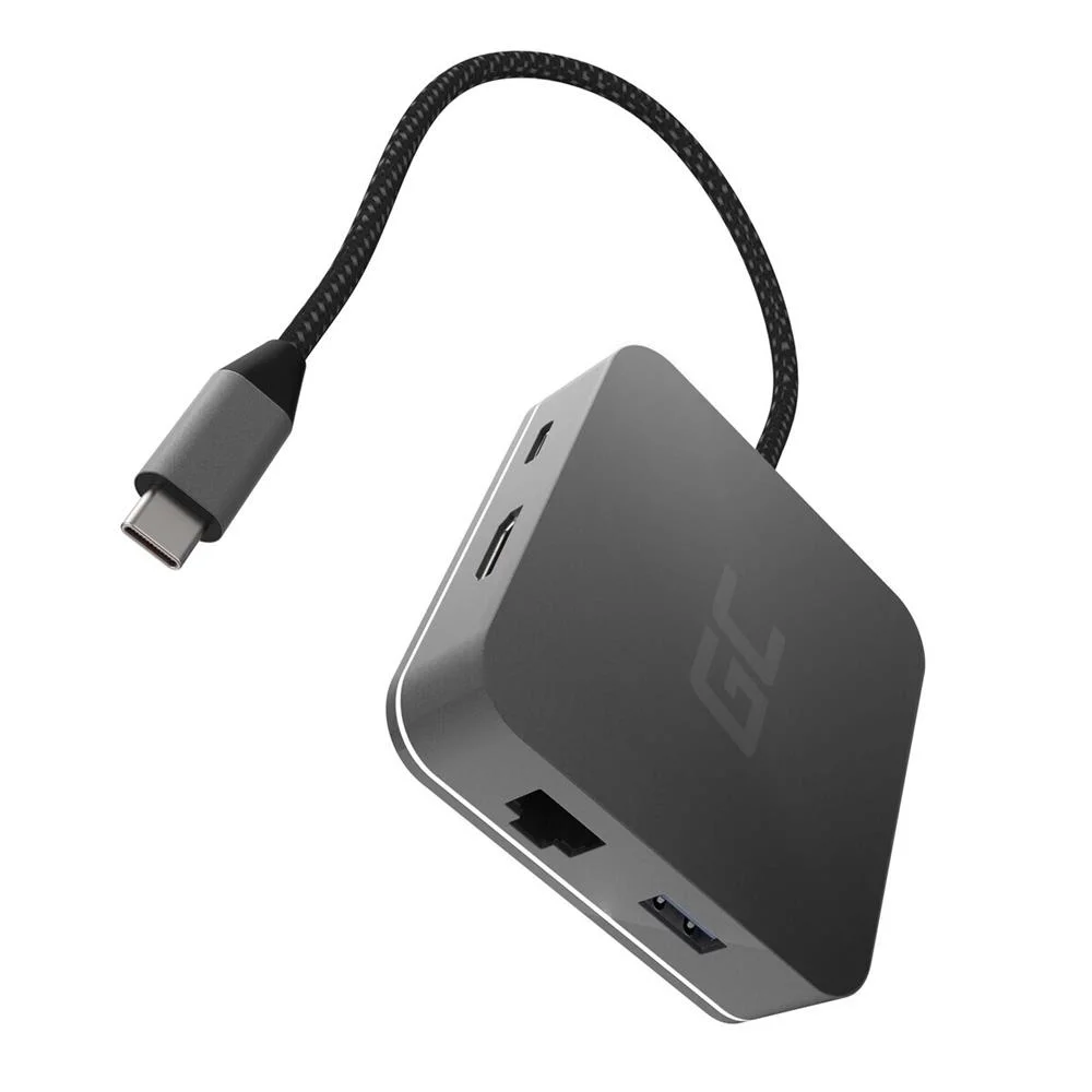 Green Cell Hub Usb-C Hdmi - 7 Ports For Macbook Pro, Dell Xps, Lenovo X1 Carbon And Others