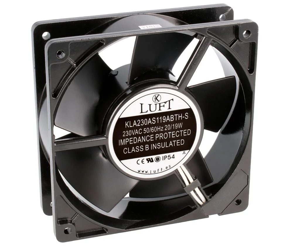 Ventilador 120x120x38mm. 230v, Rodamiento, 2 Pines