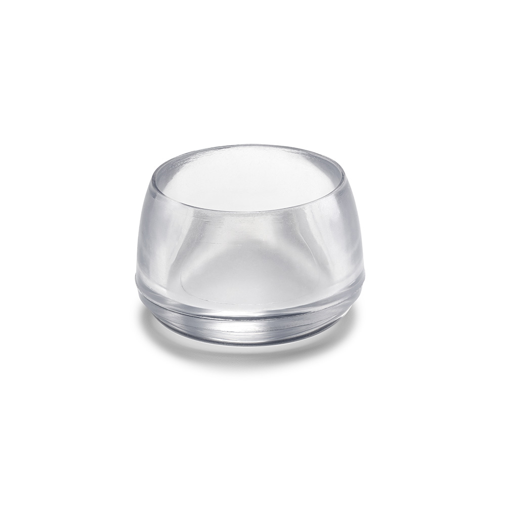 Pé Redondo para Cadeira Exterior Transparente Ø18mm (Blíster 8 Unid.) Inofix