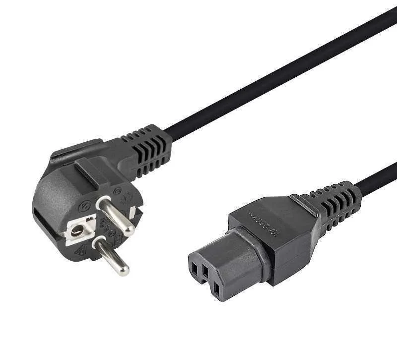 CABO DE ALIMENTAÇÃO SCHUKO CEE 7/7 PARA F IEC C15