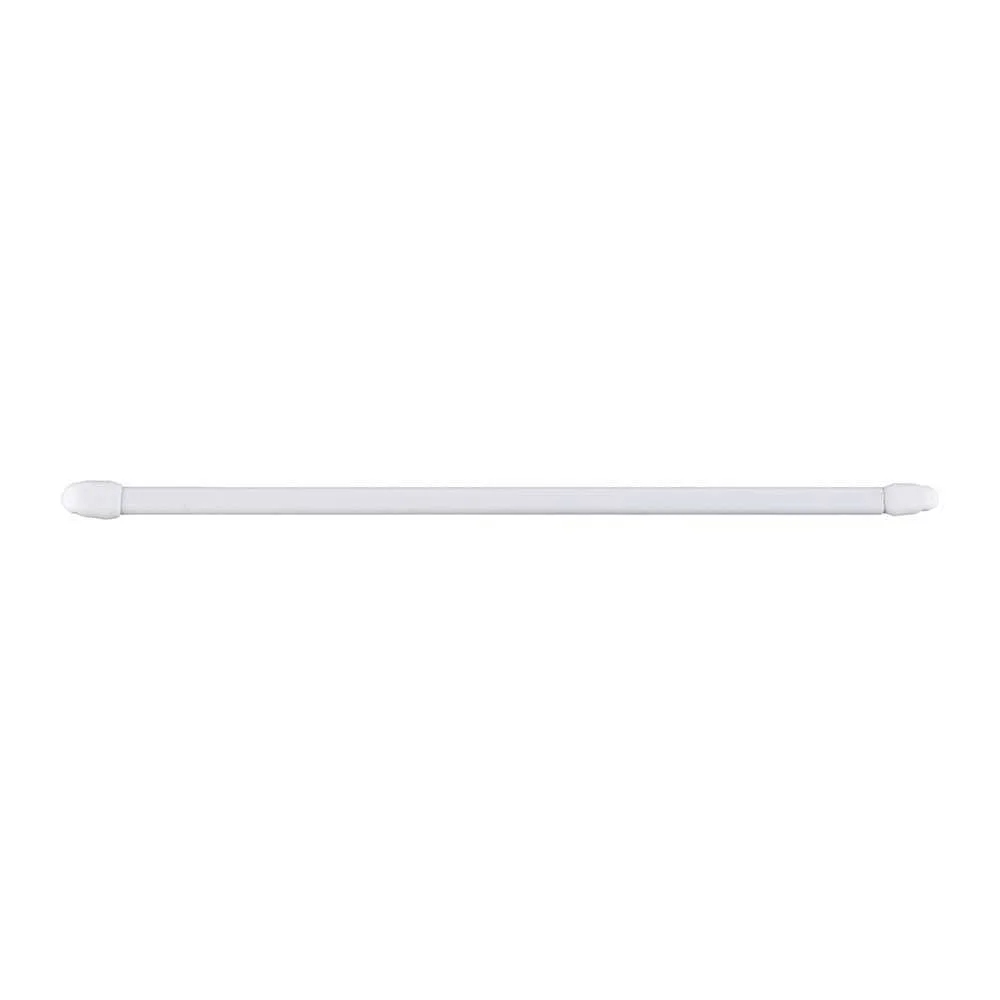Varão Extensível Plano 11mm 80-145cm Branco 2 Uni.