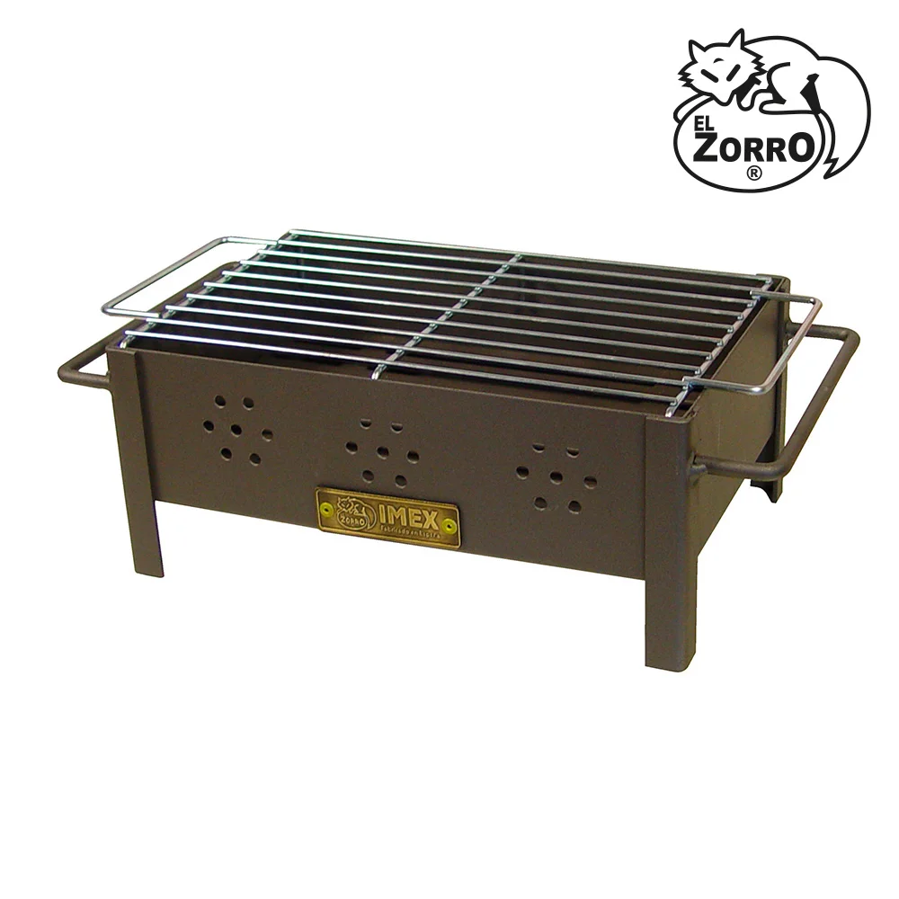 Churrasqueira de Mesa com Grelha Zinco 31x21x14cm Imex El Zorro