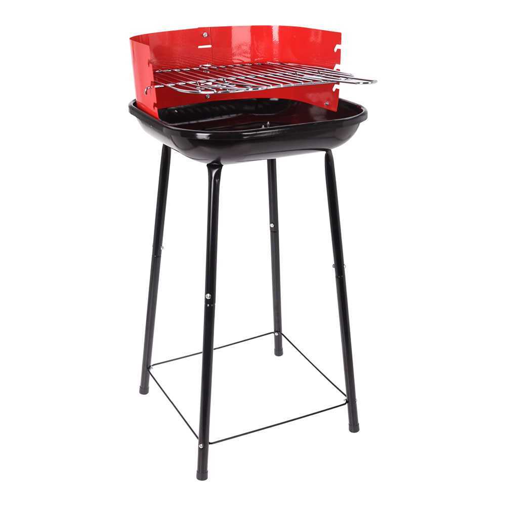 CHURRASCO 4 PÉS COM GRELHADOR.41x41x74cm